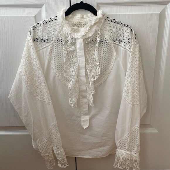 Tsumori Chisato Tops - TsumoriChisato gorgeous eyelet blouse